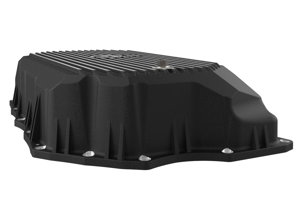 aFe Power 20-25 GM Diesel V8-6.6L L5P Transmission Pan w/ Machined Fins - Black (46-71380B)