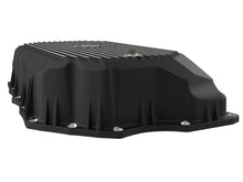 Load image into Gallery viewer, aFe Power 20-25 GM Diesel V8-6.6L L5P Transmission Pan w/ Machined Fins - Black (46-71380B)