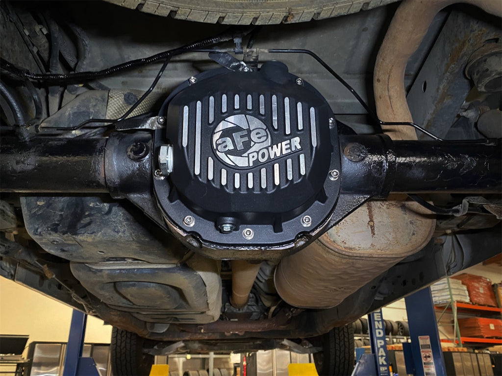 aFe Power 90-14 Ford F-150 Rear Differential Cover - Black w/ Machined Fins (46-71410B)