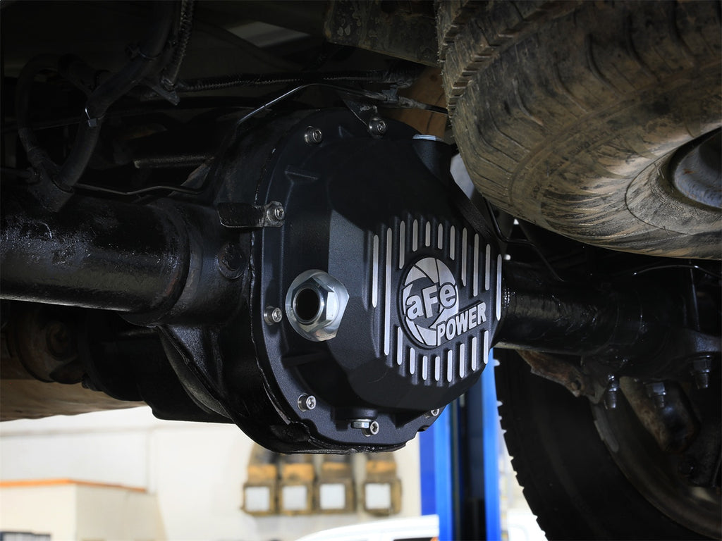 aFe Power 90-14 Ford F-150 Rear Differential Cover - Black w/ Machined Fins (46-71410B)