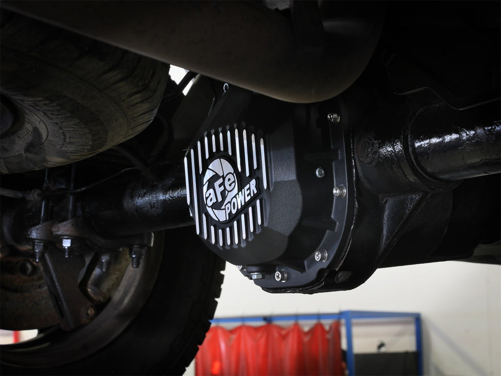 aFe Power 90-14 Ford F-150 Rear Differential Cover - Black w/ Machined Fins (46-71410B)