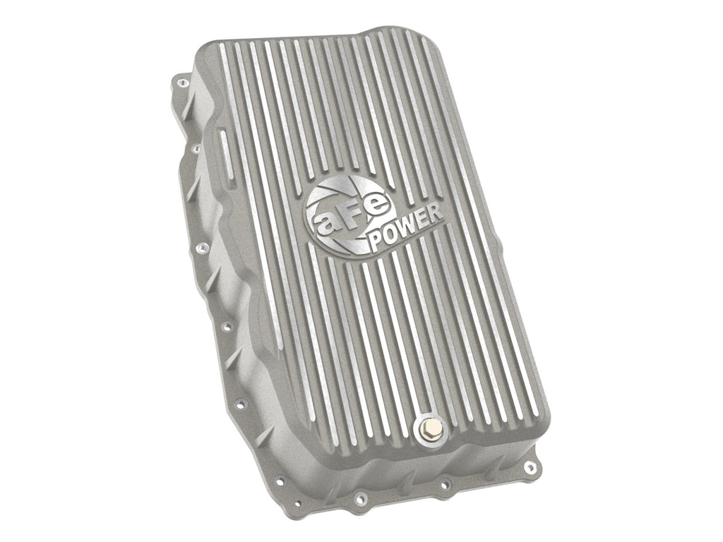 aFe Power 20-26 GM Trucks L6 3.0L Transmission Pan - Raw / Machined Fins (46-71420A)