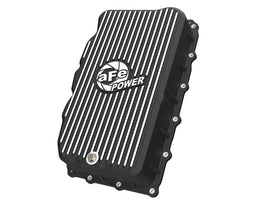 aFe Power 20-26 GM Trucks L6 3.0L Transmission Pan - Black w/ Machined Fins (46-71420B)