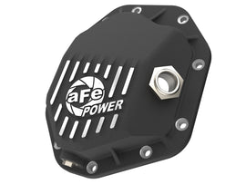 aFe Power 19-25 GM Trucks Front Diff Cover - Black w/ Machined Fins (46-71430B)