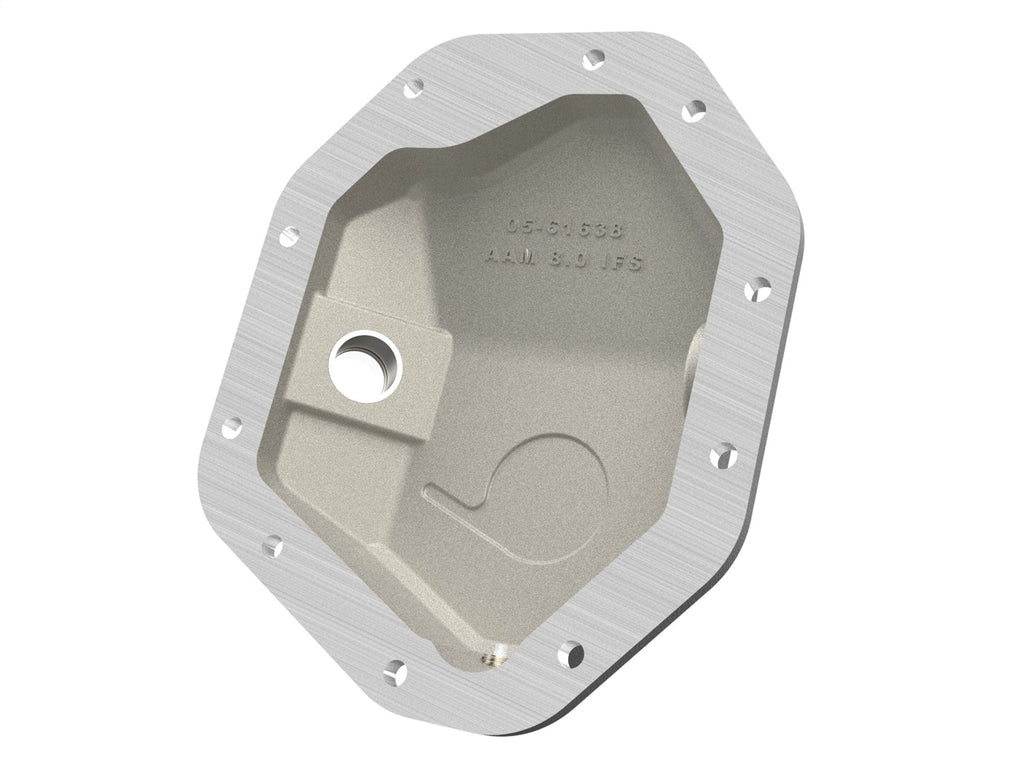aFe Power 19-25 GM Trucks Front Diff Cover - Black w/ Machined Fins (46-71430B)