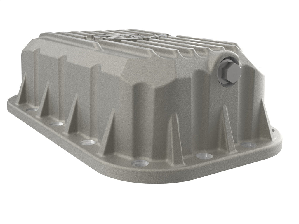 aFe Power Street Series Engine Oil Pan Raw w/ Machined Fins Jeep Wrangler (JK) 12-18 V6-3.6L (46-71450A)
