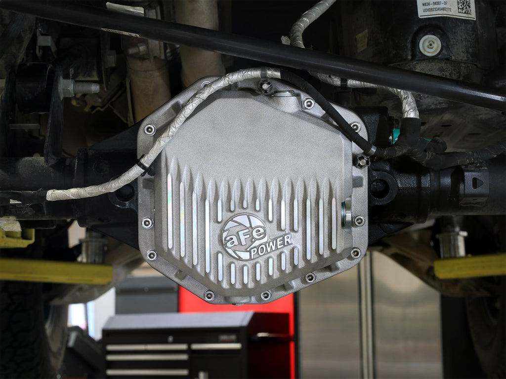 aFe Power 22-25 Ford Bronco Raptor V6 Rear Diff Cover - Raw w/ Machined Fins (46-71460A)