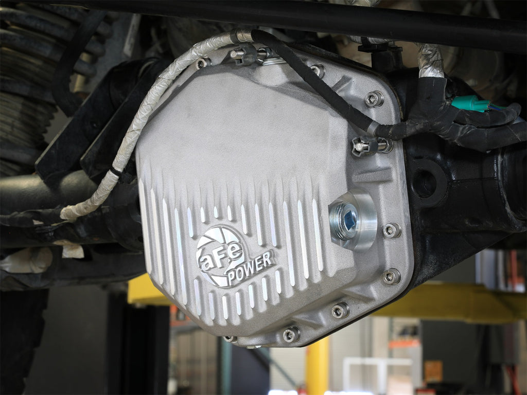 aFe Power 22-25 Ford Bronco Raptor V6 Rear Diff Cover - Raw w/ Machined Fins (46-71460A)