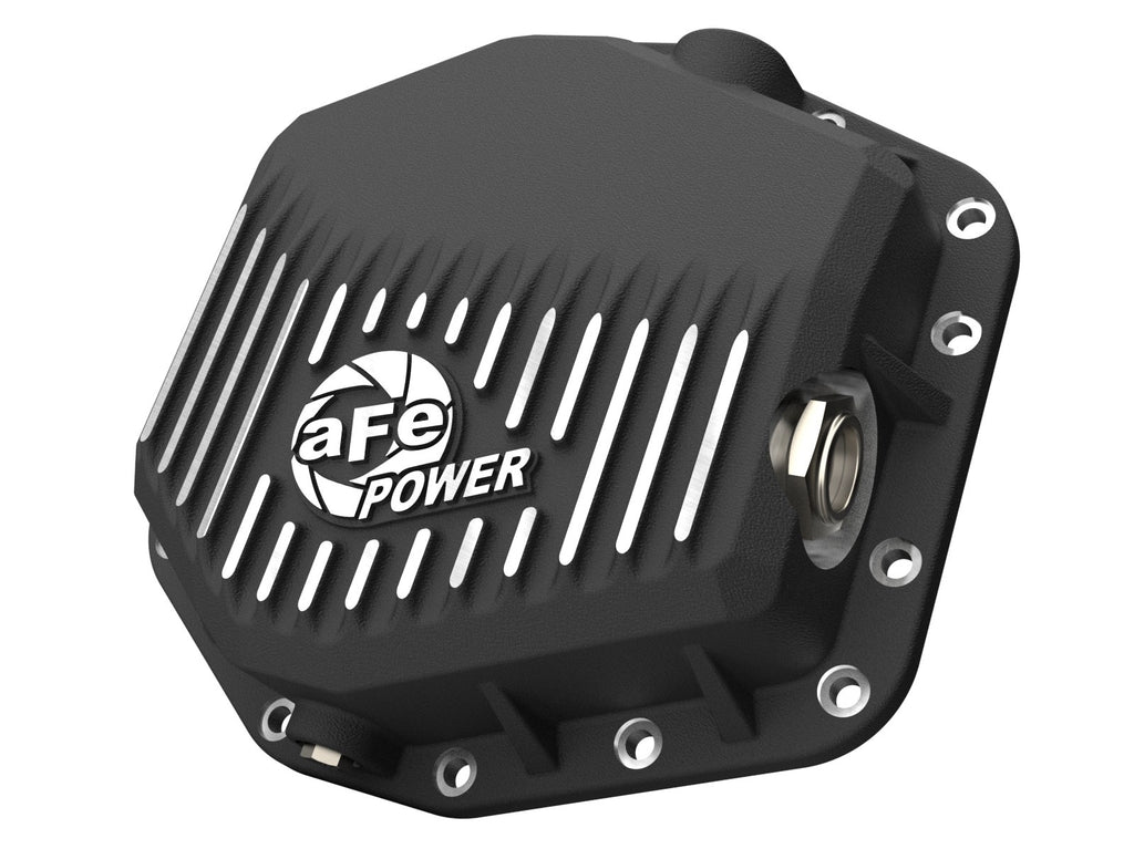 aFe Power Ford Bronco Raptor 22-25 V6-3.0L POWER Pro Series Rear Differential Cover Black w/ Machined Fins (46-71460B)