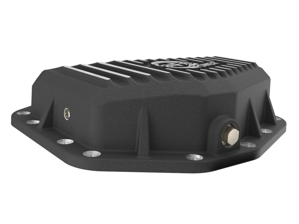 aFe Power Ford Bronco Raptor 22-25 V6-3.0L POWER Pro Series Rear Differential Cover Black w/ Machined Fins (46-71460B)