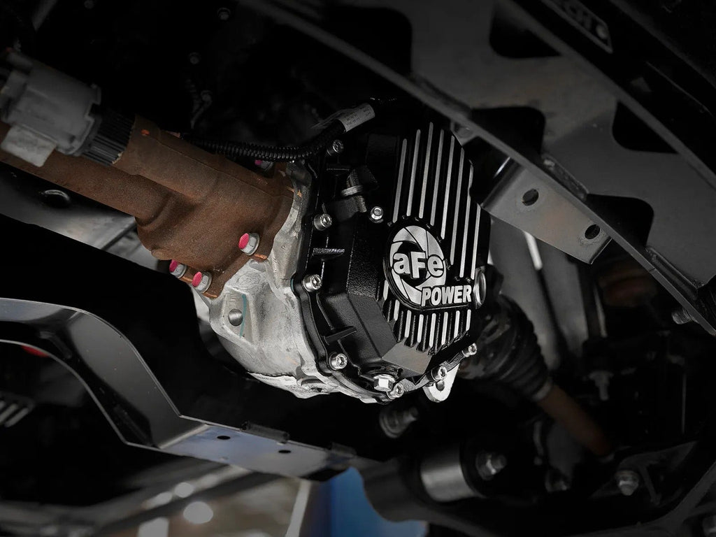 aFe Power Front/Rear Diff Cover Kit w/ Oil 20-25 GM Diesel Trucks V8 (AAM 9.25-12 & AAM 11.5-12-14) (46-7708AB)