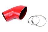 HPS Red Reinforced Silicone Post MAF Air Intake Hose Kit for BMW 01-06 E46 M3 (57-1078-RED)