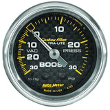 AutoMeter Carbon Fiber 52mm 30 PSI Mechanical Boost Gauge (4703)