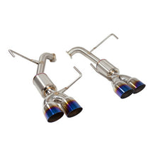 Load image into Gallery viewer, Nameless Performance Catback Exhaust - 2019-2021 Subaru STi - 4" Muffler - 3.5" Single Wall Neochrome Tips (SUCB19STI-4MU-35NEO)