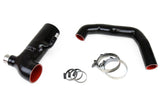 HPS Black Reinforced Silicone Post MAF Air Intake Hose + Sound Tube 2pc Kit (57-1293-BLK)