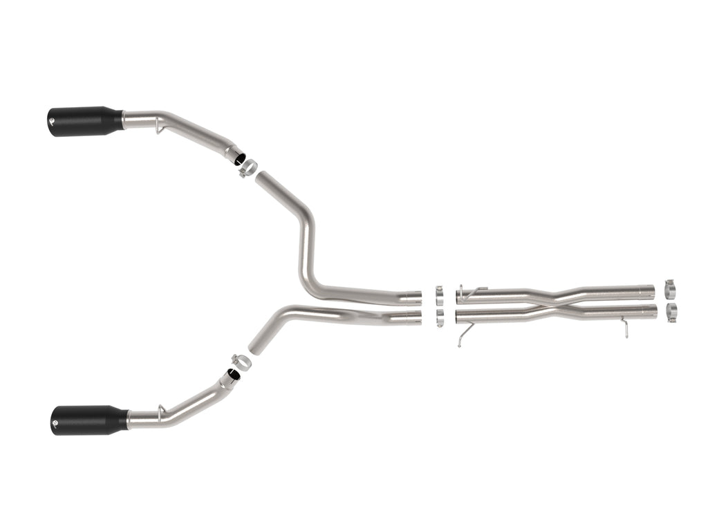 aFe Power 2025 Dodge RAM 1500 Vulcan Series 304 Stainless Steel Cat-Back Exhaust System w/ Black Tip (49-32087-B)