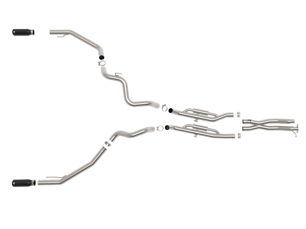 aFe Power Vulcan Series 3in 304SS Cat-Back Exhaust 24-25 Ford Ranger Raptor V6-3.0L (tt) w/ Black Tips (49-33152-B)
