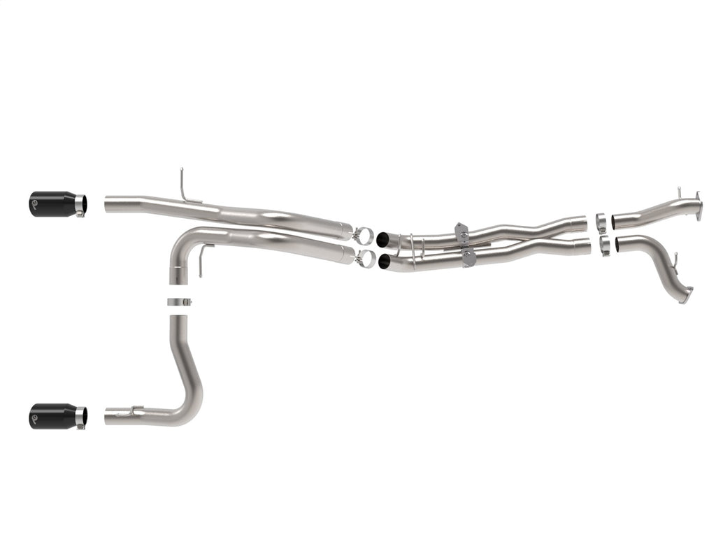 aFe Power 22-26 Ford Bronco V6 3.0L (tt) Vulcan Series 3in 304SS Cat-Back Exhaust System w/ Black Tips (49-33154-B)