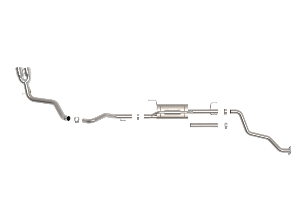 aFe Power 24-25 Toyota Tacoma L4-2.4L (t) Vulcan Series 2.5in to 3in Cat-Back w/ Polished Tip (49-36078-P)
