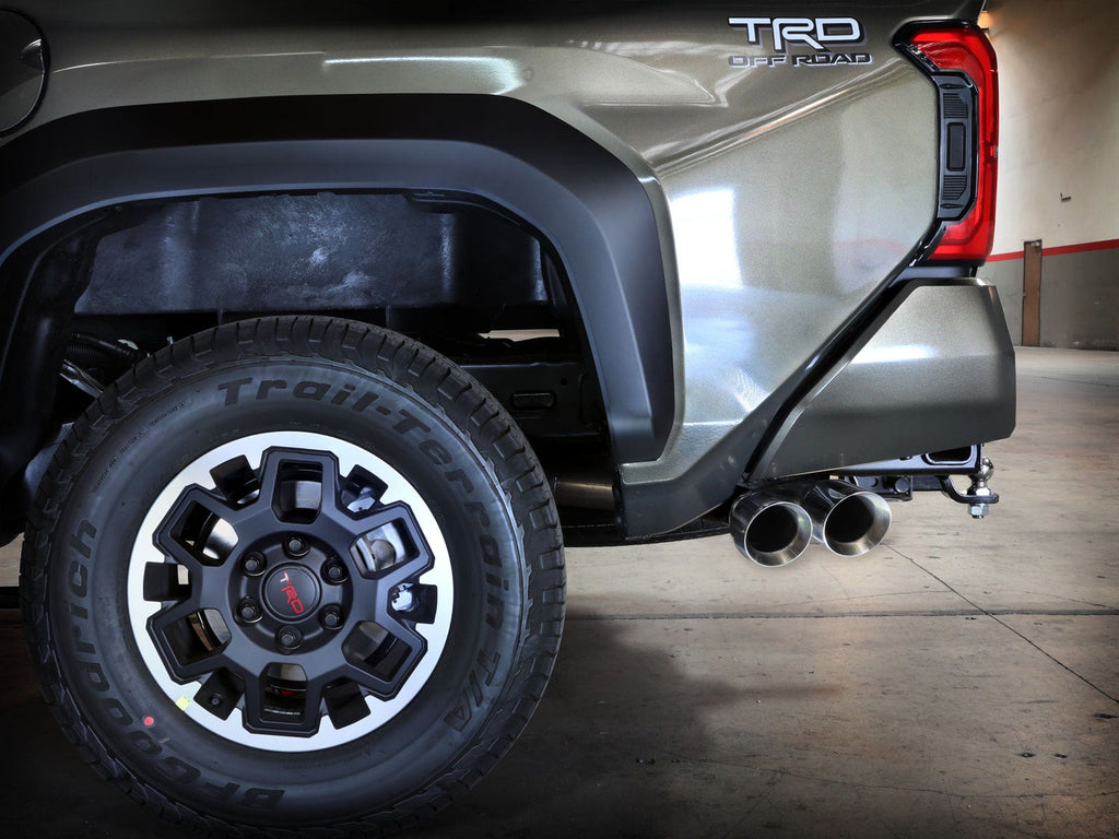 aFe Power 24-25 Toyota Tacoma L4-2.4L (t) Vulcan Series 2.5in to 3in Cat-Back w/ Polished Tip (49-36078-P)