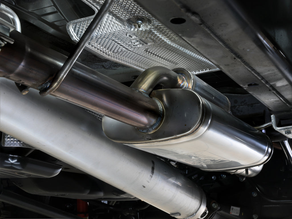 aFe Power 24-25 Toyota Tacoma L4-2.4L (t) Vulcan Series 2.5in to 3in Cat-Back w/ Polished Tip (49-36078-P)