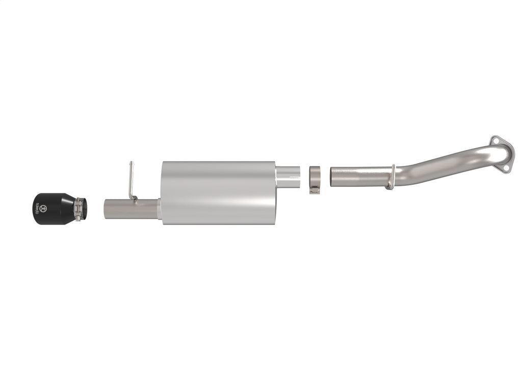 Takeda 14-19 Toyota Corolla 1.8L 2.5in 304SS Axle-Back Exhaust w/ Black Tip (49-36083-B)