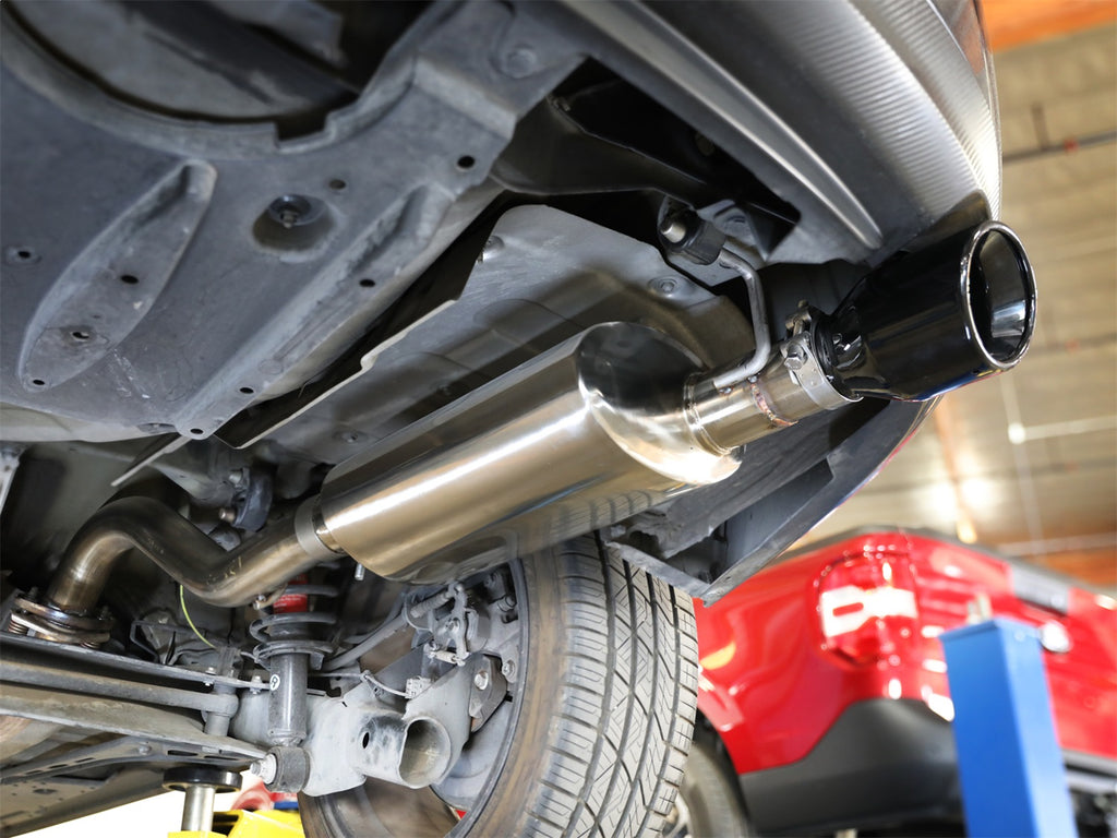 Takeda 14-19 Toyota Corolla 1.8L 2.5in 304SS Axle-Back Exhaust w/ Black Tip (49-36083-B)