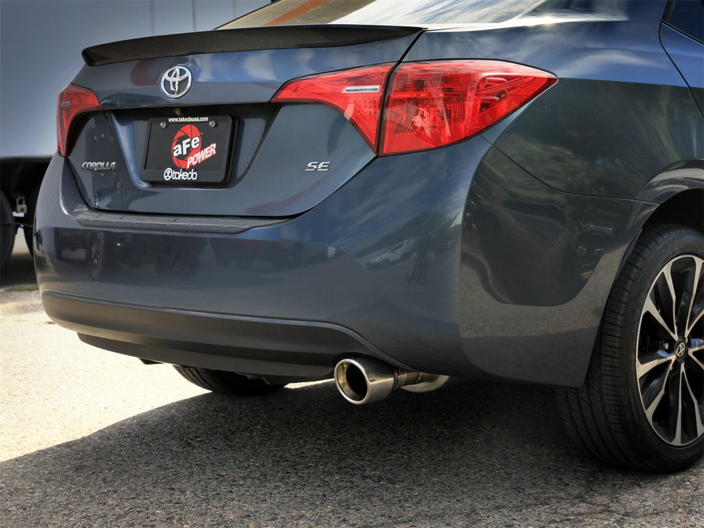 Takeda 14-19 Toyota Corolla 1.8L 2.5in 304SS Axle-Back Exhaust w/ Polished Tip (49-36083-P)