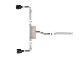 aFe Power 22-25 Lexus NX250 2.5L SS-304 Cat-Back Exhaust w/ Black Tips (49-36084-B)