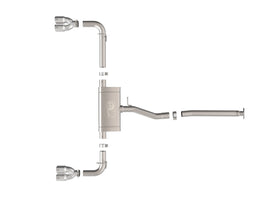 aFe Power 22-25 Lexus NX250 2.5L SS-304 Cat-Back Exhaust w/ Polished Tips (49-36084-P)