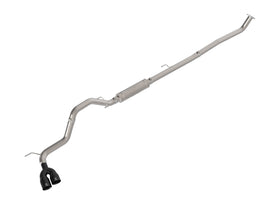 aFe Power 15-26 Toyota Hilux L4-2.4/2.8L (td) Vulcan Series 3in SS Rear-Side Exit Exhaust w/ Black Tip (49-36088-B)