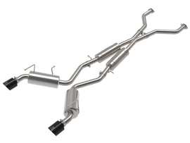 Takeda Cat-Back Exhaust System Nissan 370Z 09-20 V6-3.7L- Black Tip (49-36139-B)