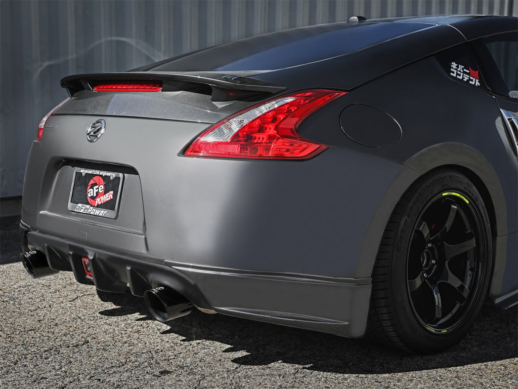 Takeda Cat-Back Exhaust System Nissan 370Z 09-20 V6-3.7L- Black Tip (49-36139-B)
