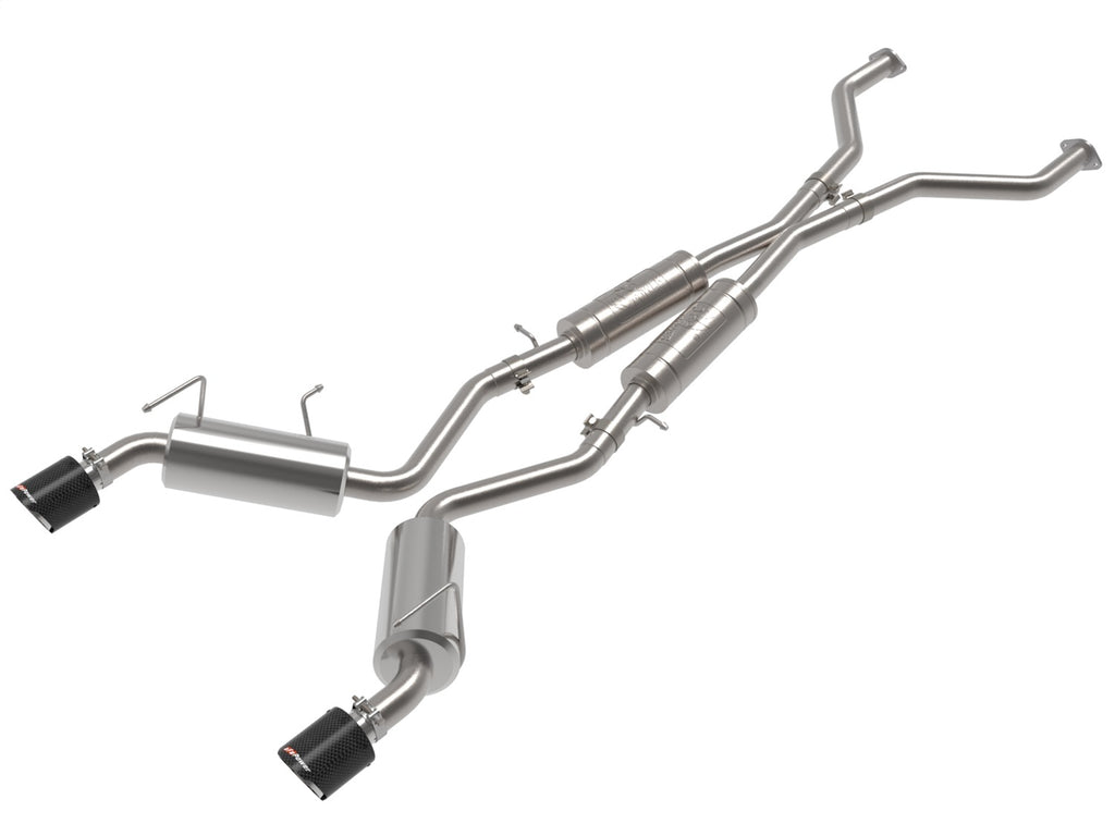 Takeda Cat-Back Exhaust System Nissan 370Z 09-20 V6-3.7L- Carbon Tip (49-36139-C)