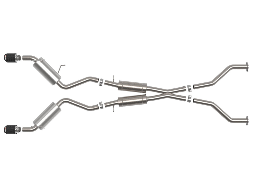 Takeda Cat-Back Exhaust System Nissan 370Z 09-20 V6-3.7L- Carbon Tip (49-36139-C)