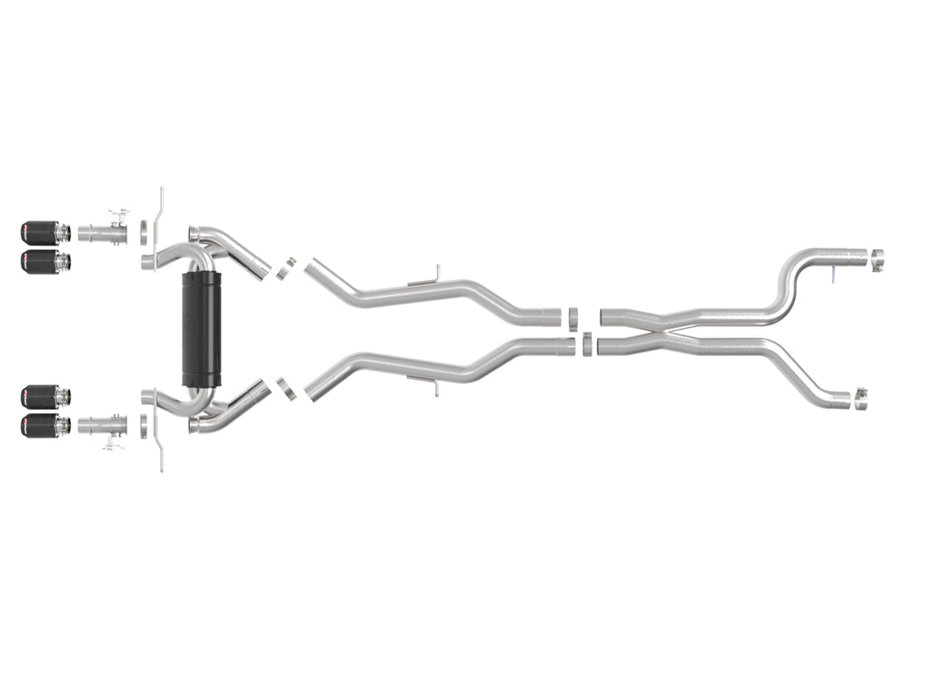 aFe Power 23-25 BMW M2 L6-3.0L (G87) MACH Force-Xp Cat-Back Exhaust w/ Carbon Fiber Tip (49-36353-C)