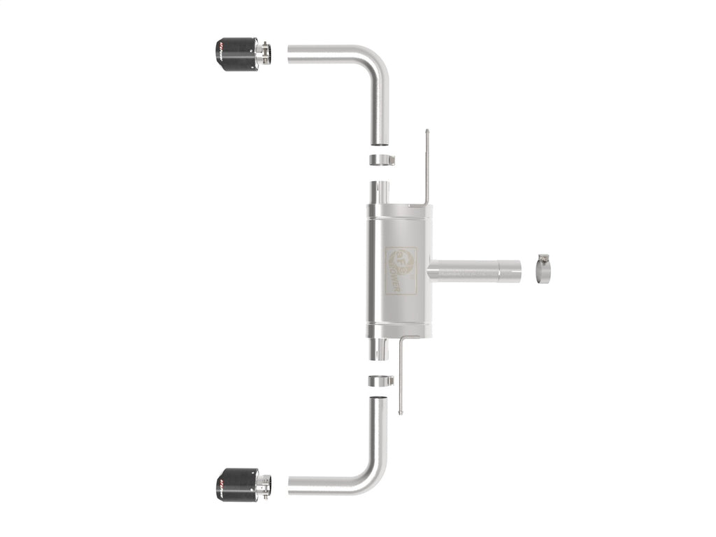 aFe Power MACHForce XP Exhausts Axle-Back 21-24 BMW 228i 2.0T (SS w/ Carbon Tips) (49-36355-C)