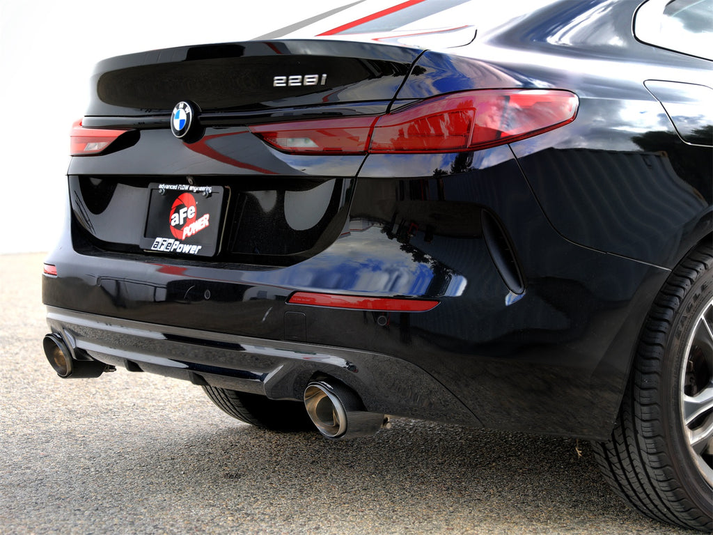 aFe Power MACHForce XP Exhausts Axle-Back 21-24 BMW 228i 2.0T (SS w/ Carbon Tips) (49-36355-C)