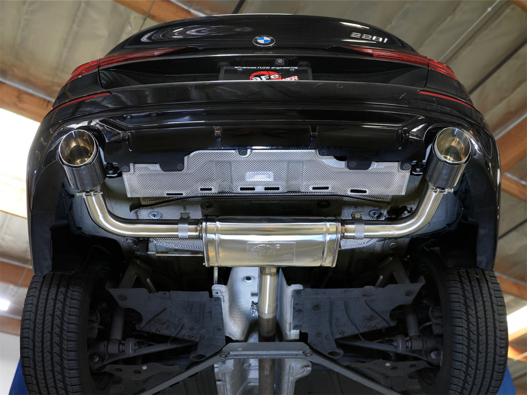 aFe Power MACHForce XP Exhausts Axle-Back 21-24 BMW 228i 2.0T (SS w/ Carbon Tips) (49-36355-C)