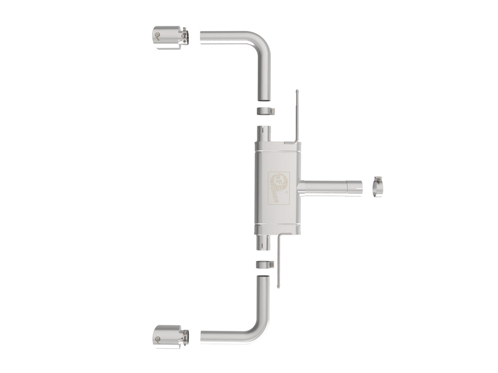 aFe Power MACHForce XP Exhausts Axle-Back 21-24 BMW 228i 2.0T (SS w/ Polished Tips) (49-36355-P)