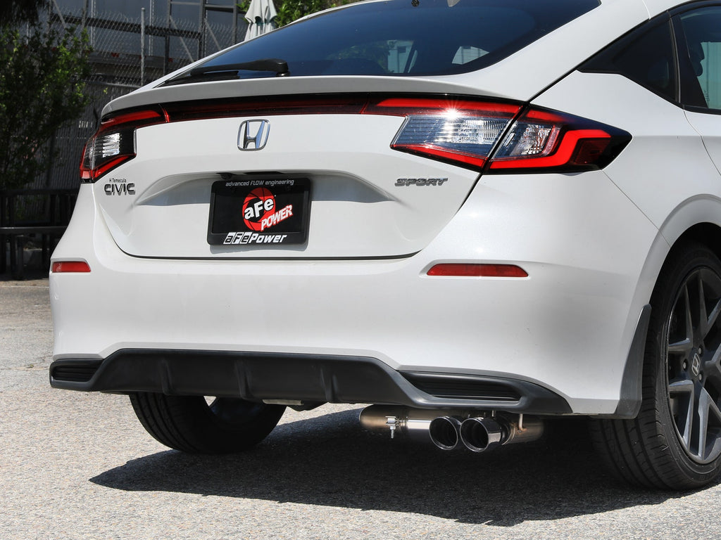 Takeda 2.5in 304 SS Cat-Back Exhaust w/ Black Tips 22-25 Honda Civic L4-2.0L (49-36631-B)
