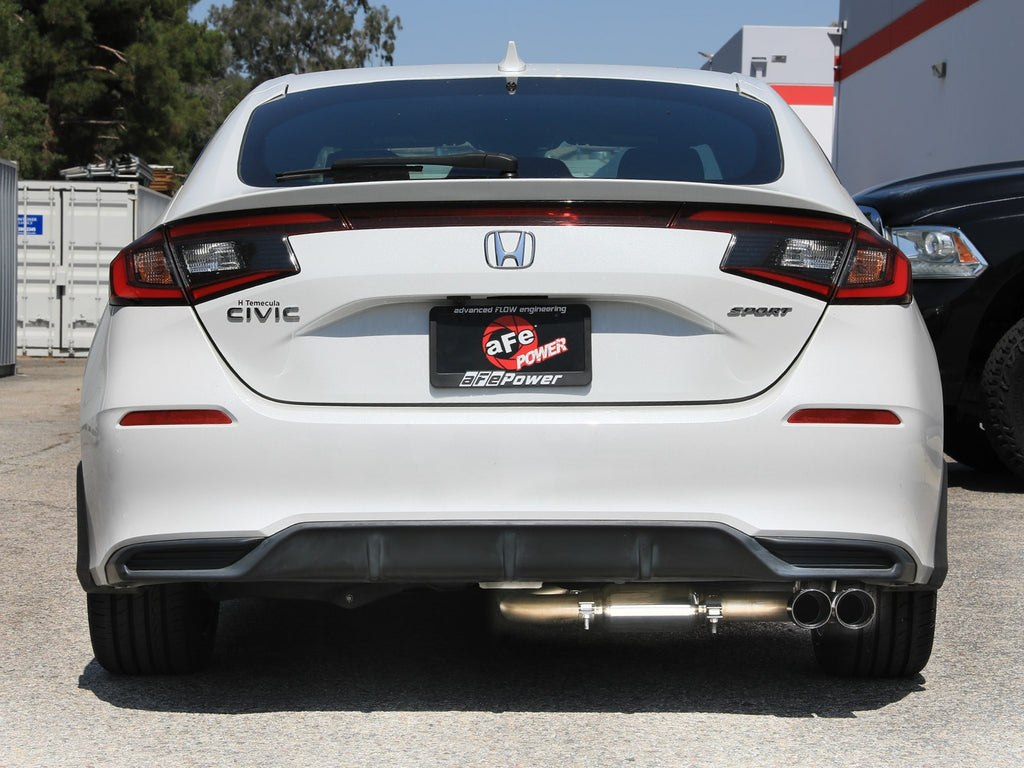Takeda 2.5in 304 SS Cat-Back Exhaust w/ Black Tips 22-25 Honda Civic L4-2.0L (49-36631-B)