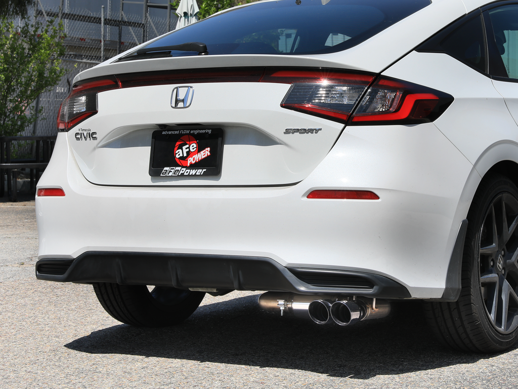 Takeda 2.5in 304 SS Cat-Back Exhaust w/ Polished Tips 22-25 Honda Civic L4-2.0L (49-36631-P)