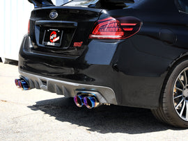 aFe Power Subaru WRX/STi 15-21 H4-2.0/2.5L Takeda 3in to 2-1/2in Stnlss Cat-Back Exhaust w/ Blue Flame Tip (49-36810-L)