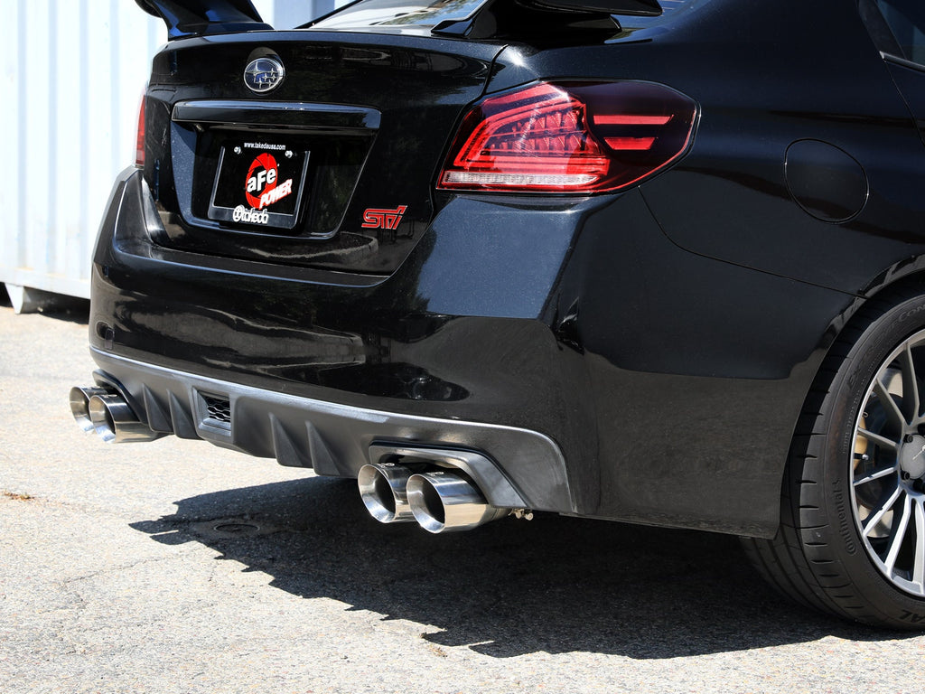 aFe Power Subaru WRX/STi 15-21 H4-2.0/2.5L Takeda 3in to 2-1/2in Stnlss Cat-Back Exhaust w/ Polished Tip (49-36810-P)