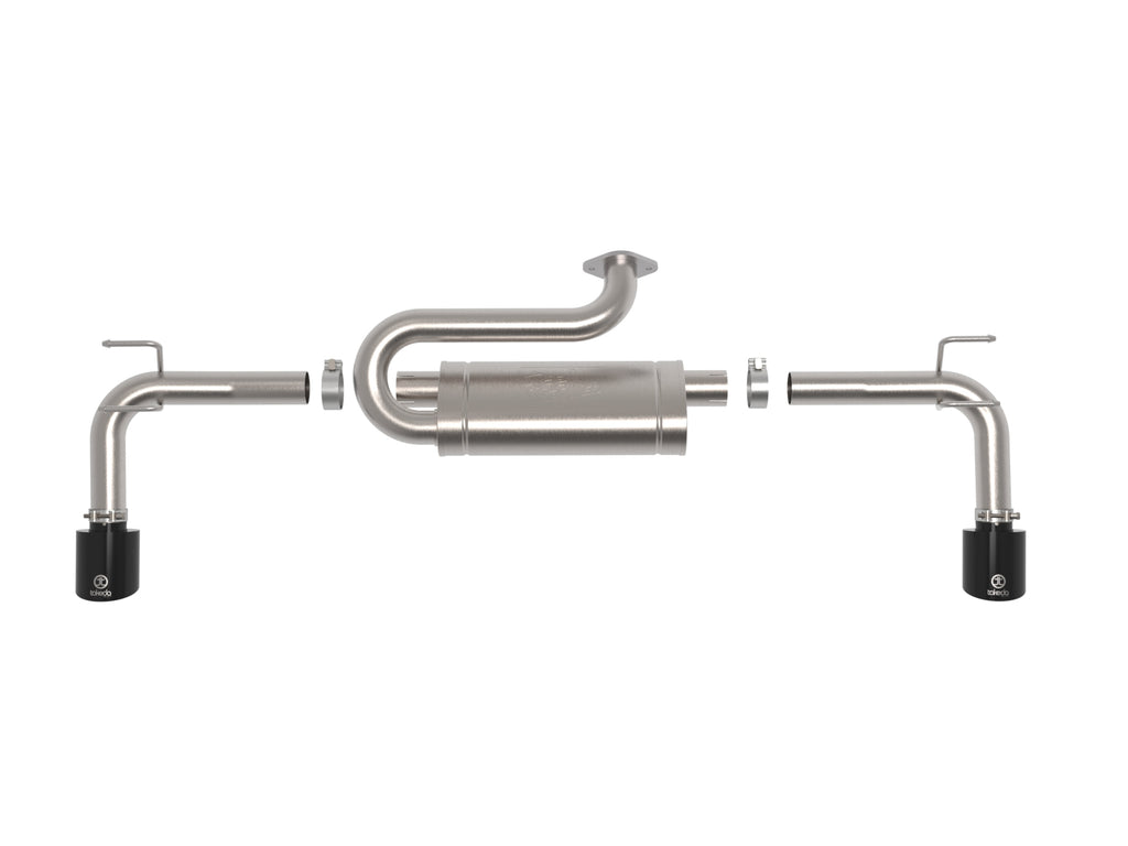 Takeda 2023+ Mazda CX-50 2.5in 304 SS Axle-Back Exhaust System w/ Black Tips (49-37036-B)