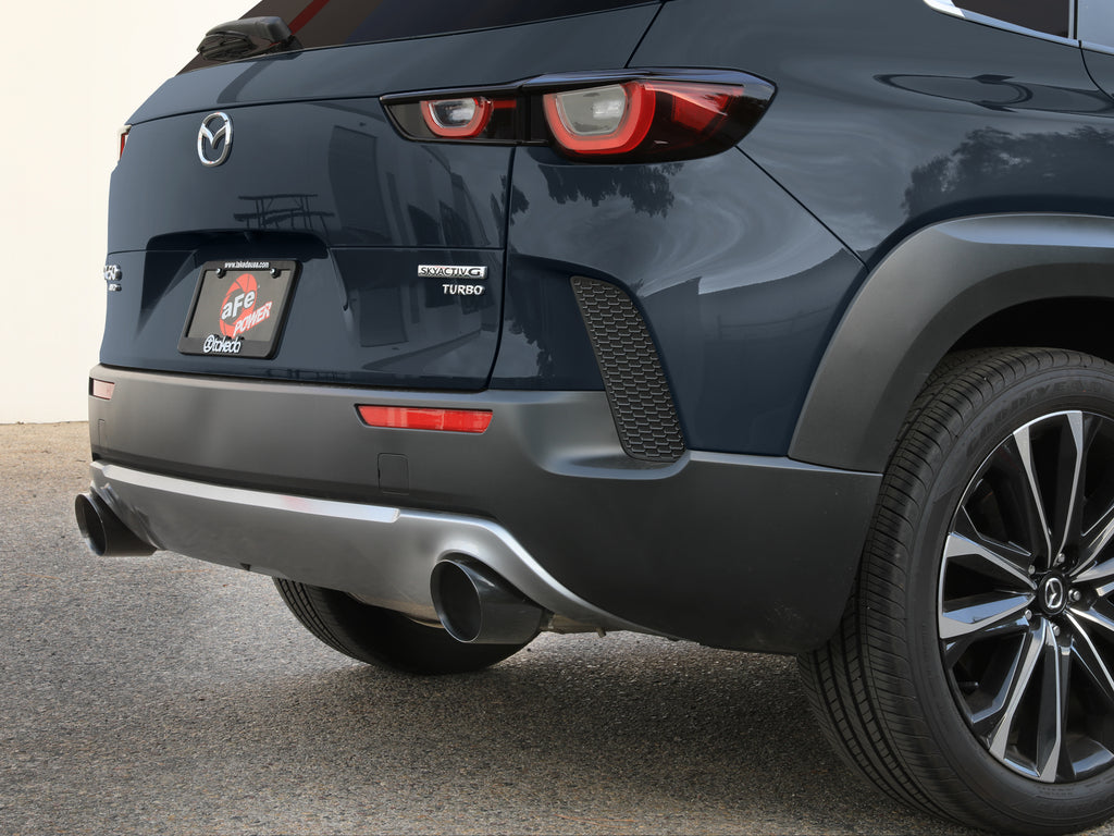Takeda 2023+ Mazda CX-50 2.5in 304 SS Axle-Back Exhaust System w/ Black Tips (49-37036-B)
