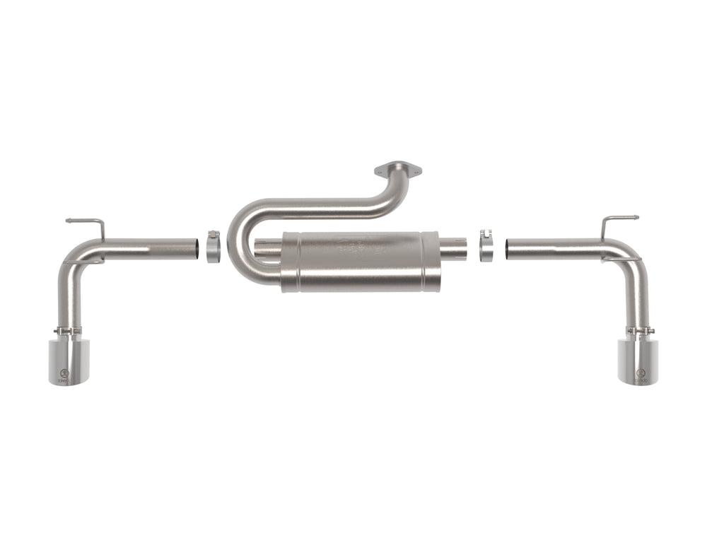 Takeda 2023+ Mazda CX-50 2.5in 304 SS Axle-Back Exhaust System w/ Polished Tips (49-37036-P)