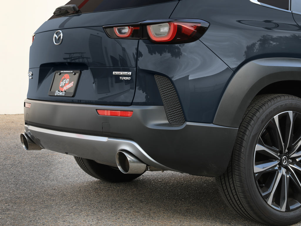Takeda 2023+ Mazda CX-50 2.5in 304 SS Axle-Back Exhaust System w/ Polished Tips (49-37036-P)