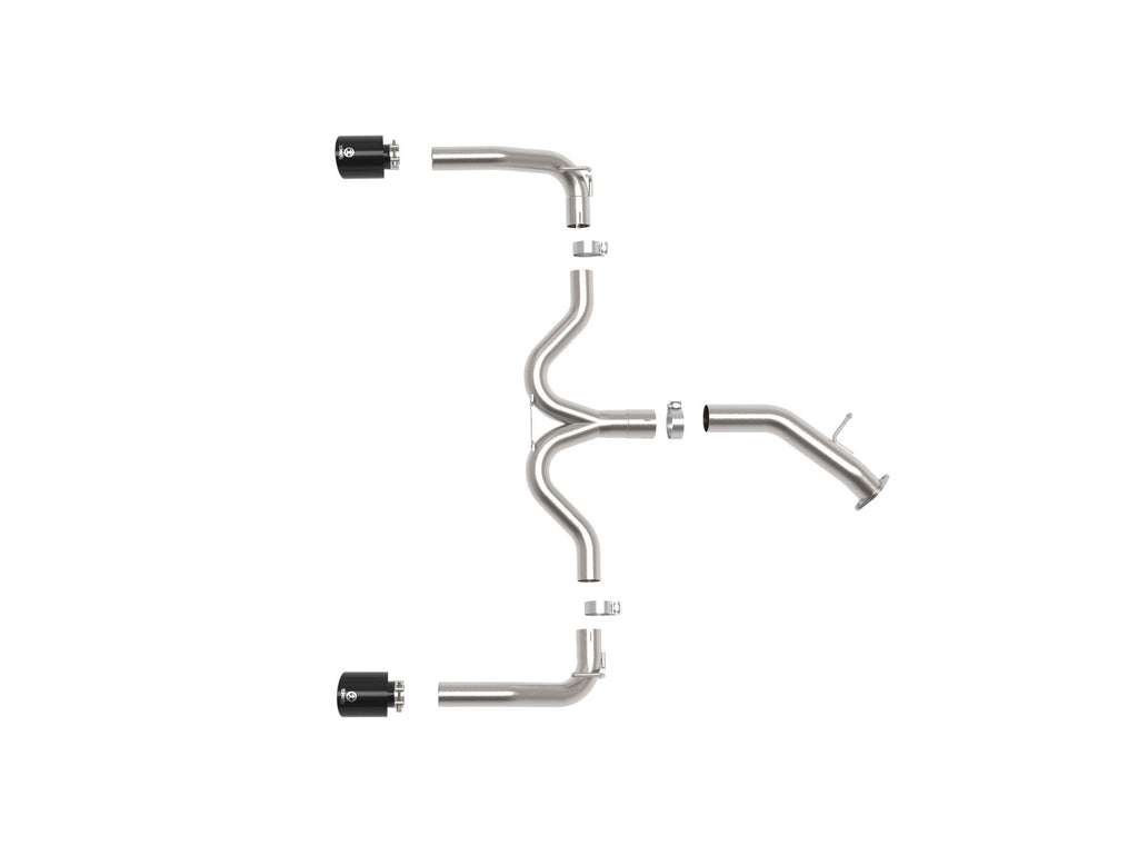 aFe 20-21 Kia Forte GT 1.6L 3in-2.5in 304 Stainless Steel Axle-Back Exhaust w/ Black Tips (49-37037-B)